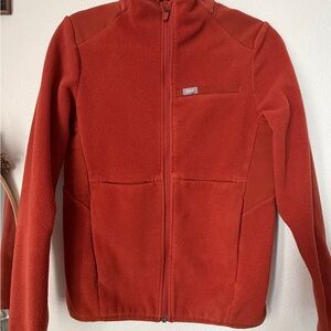 Rust Orange Fleece Jacket